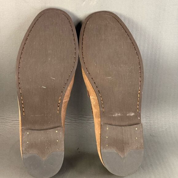 JOHN VARVATOS A U.S.A. Brown suede leather loafer shoes men’s size 13 - Picture 9 of 9